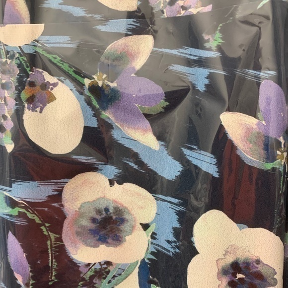 WORTH Navy Floral Print Flutter Sleeve Dress sizes 8 and 10 - Picture 4 of 7